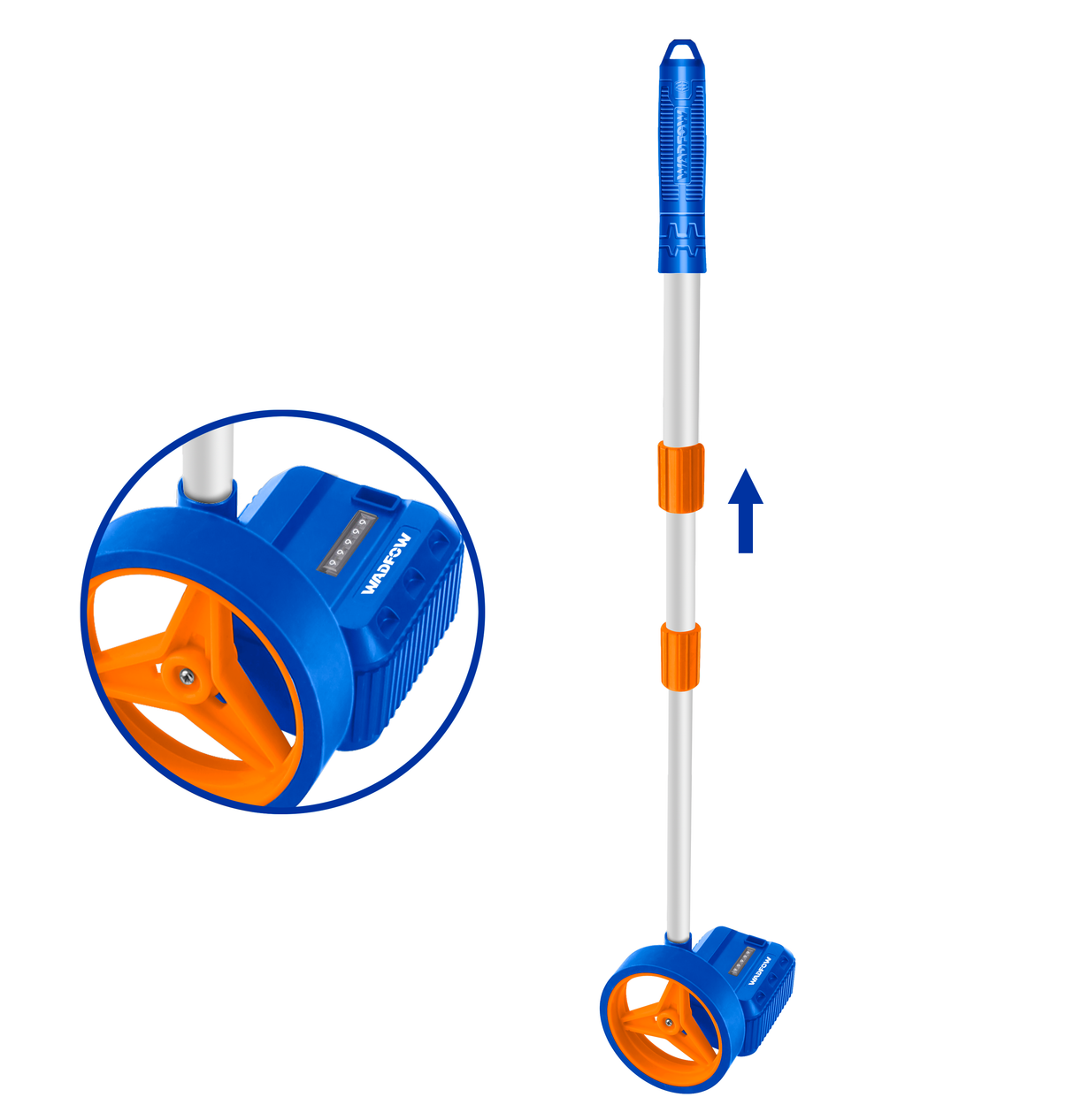 Roata pentru masurare Wadfow, 0-9999.9 m, toleranta 5%