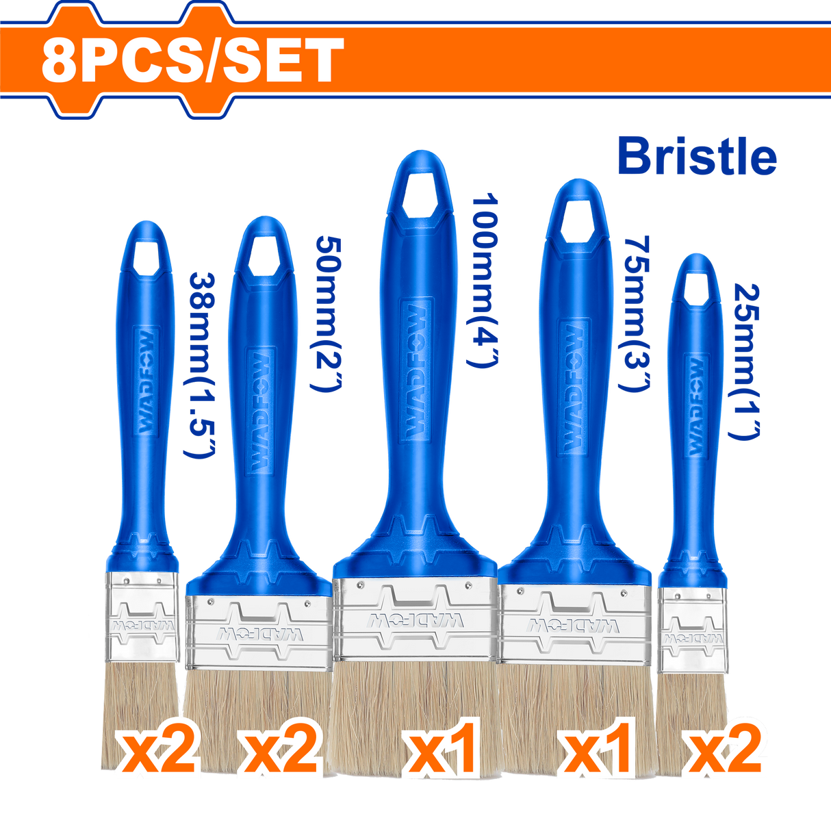 Set 8 buc. pensule pentru vopsit Wadfow