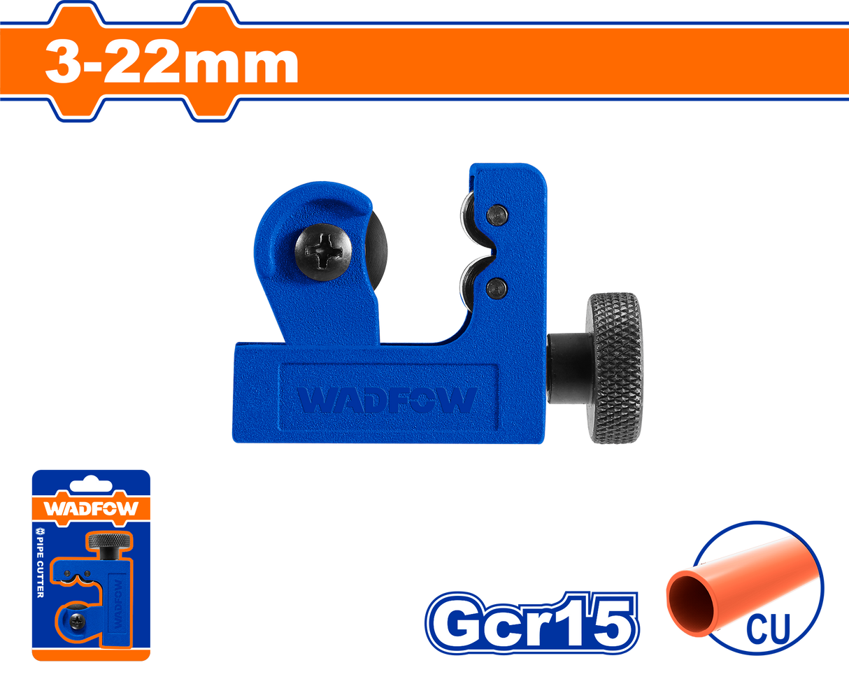 Cleste pentru taiat tevi Wadfow, diametru de taiere 3-22mm