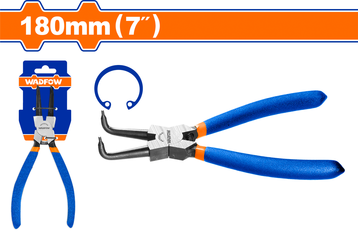 Cleste pentru sigurante interne Wadfow, 7”/180mm, cap indoit