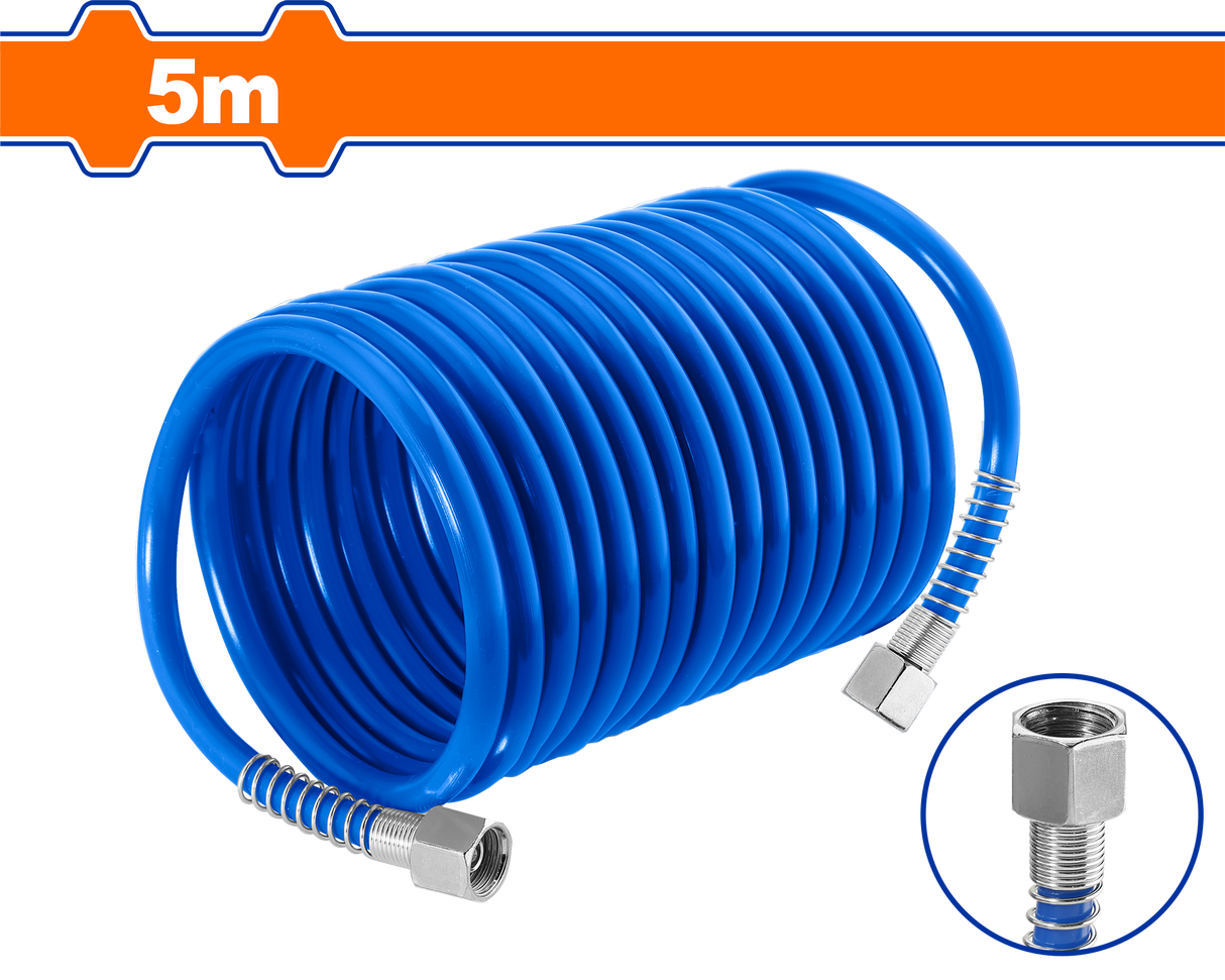 Furtun pentru compresor Wadfow, lungime 5m, diametru interior 5mm, exterior 8mm