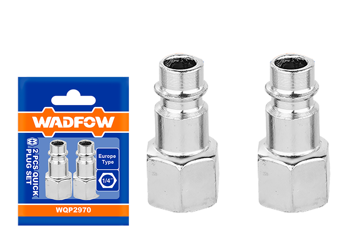 Set conector aer tata WADFOW, filet interior 1/4" (2 bucati)