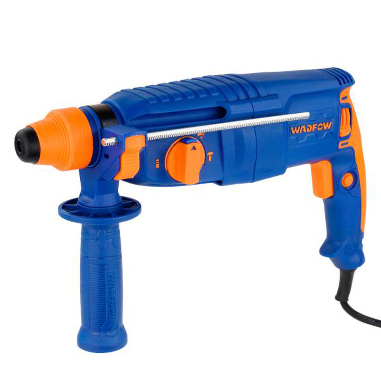 Ciocan rotopercutor Wadfow, 800W, 240V, 1100Rpm, 2.5J, 4000bpm, prindere SDS Plus, include 3 burghie, 2 dalti, geanta transport