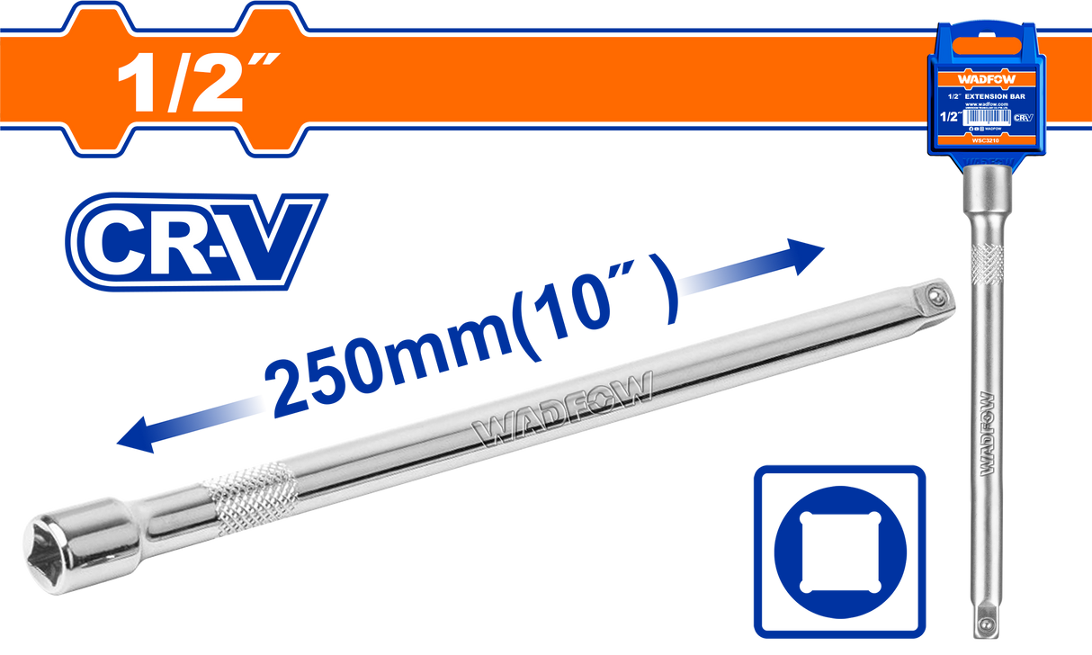 Prelungitor cheie tubulara Wadfow, Cr-V,1/2", lungime 250mm