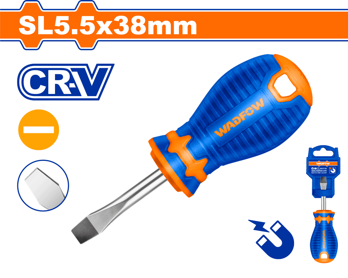 Surubelnita Wadfow, tip varf drept SL5.5 magnetic, 38mm