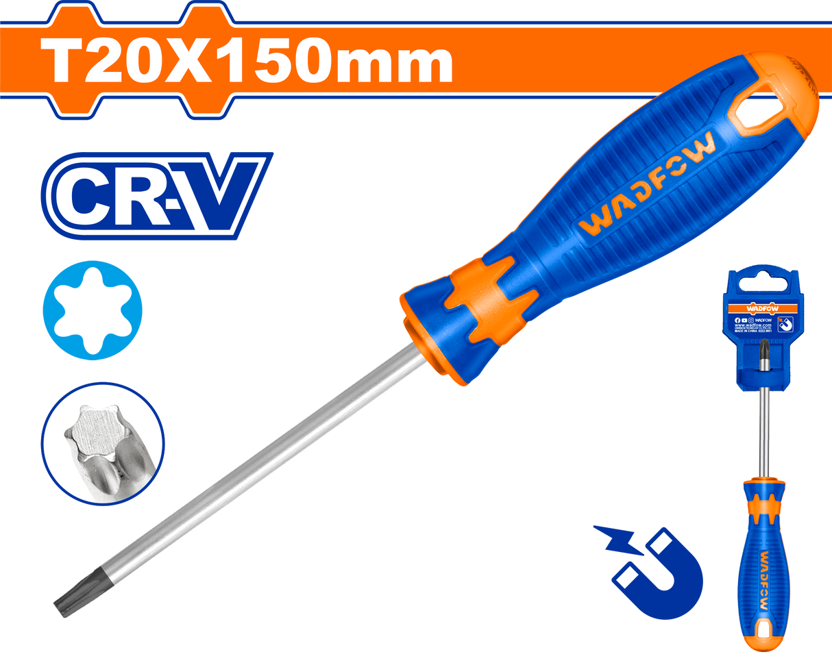 Surubelnita Torx Wadfow, Cr-V, tip varf T20, lungime 150mm