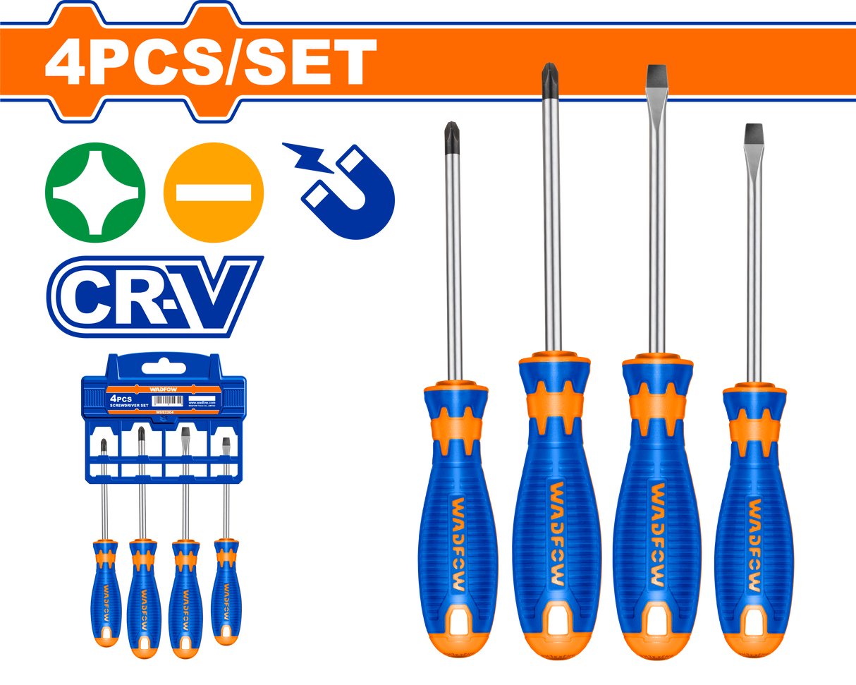 Set surubelnite Wadfow, Cr-V, 4 buc