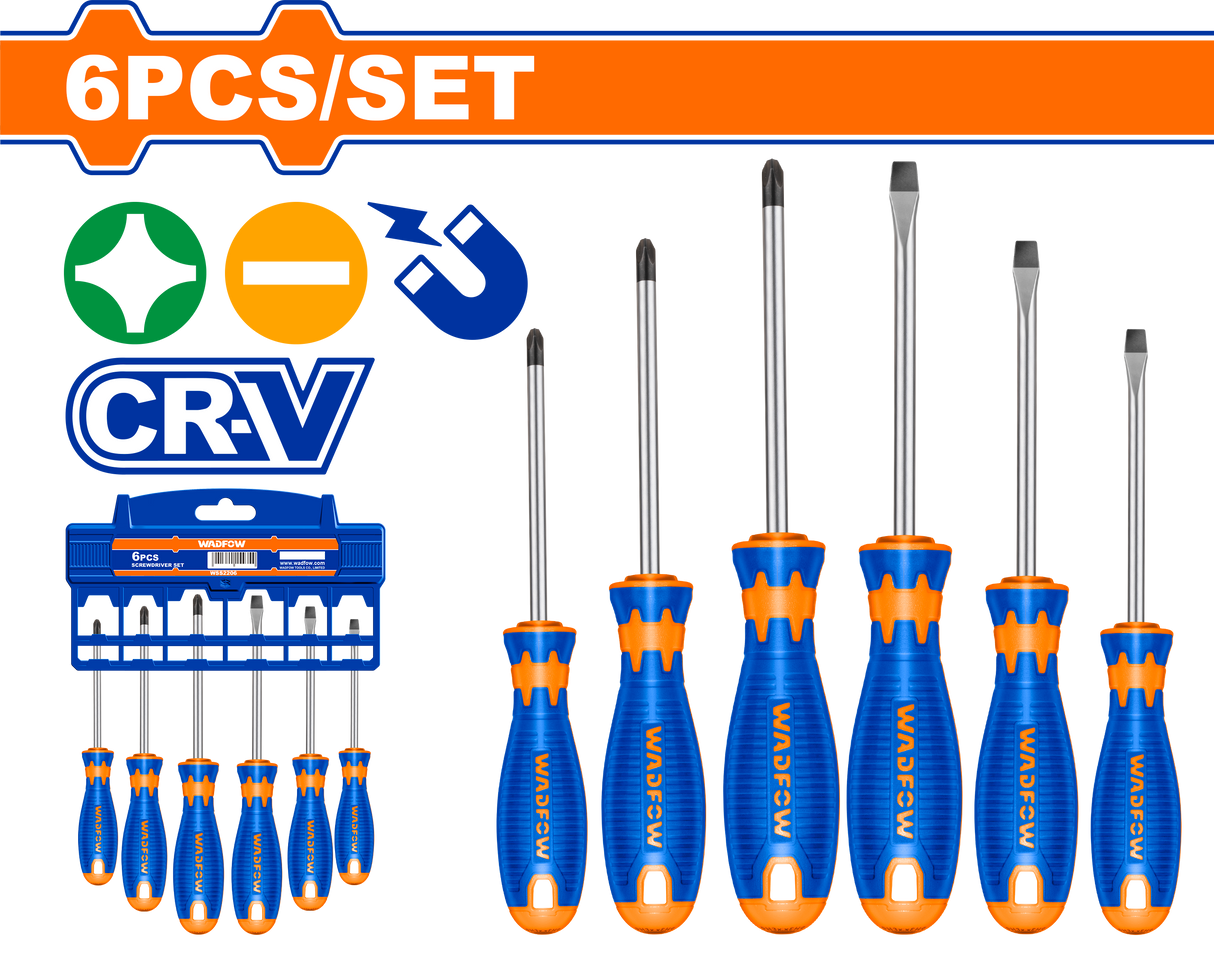 Set surubelnite Wadfow, Cr-V, 6 buc