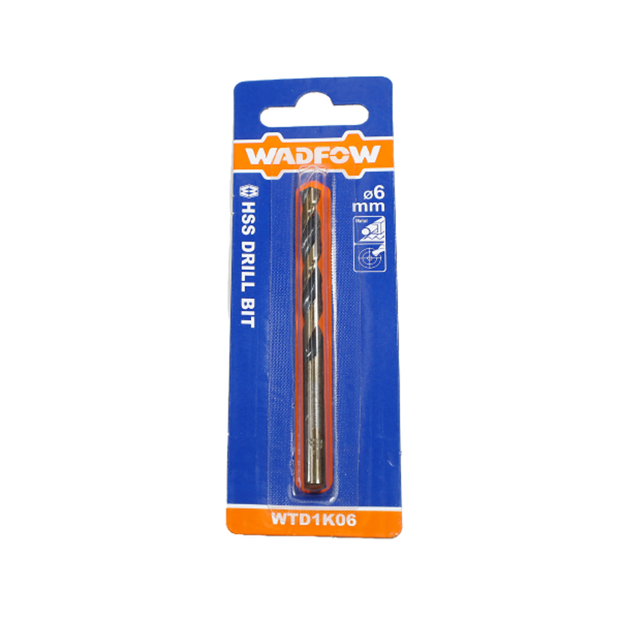 Burghiu pentru metal Wadfow, otel M2 HSS, diamentru 6mm