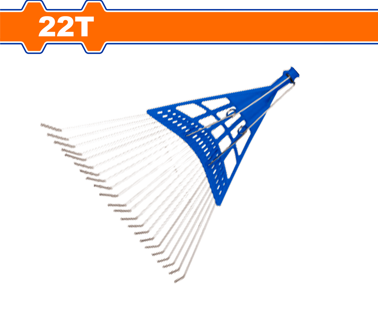 Grebla pentru frunze fara maner Wadfow, 342x300mm, 22T, otel carbon