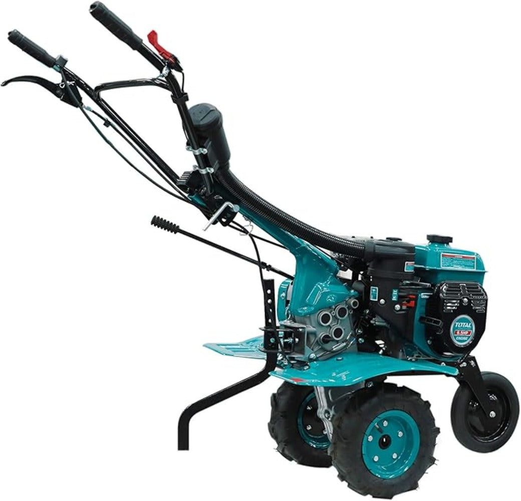 Motocultor pe benzina Total, 4.8kW (6.5CP), latime de lucru 90 cm, roti de transport si freze