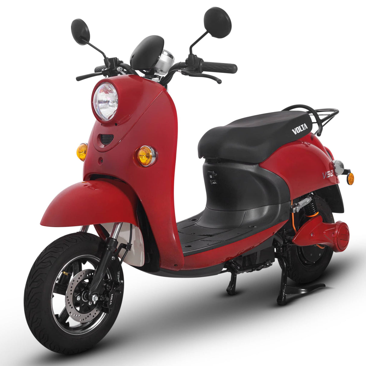 Voltarom S2, motor 2000W, autonomie pana la 60 km, viteza maxima 25 km pe ora, Scuter electric Fara Permis, Visiniu