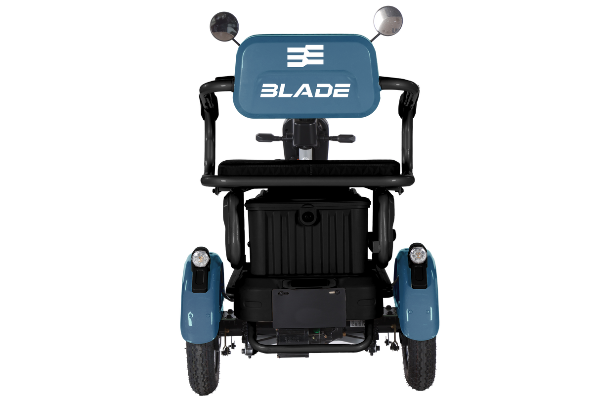 Triciclu electric persoane BLADE VIVA 14, 1200W, 60V 20Ah, 25 km/h, fara permis, autonomie 50 km, albastru-negru