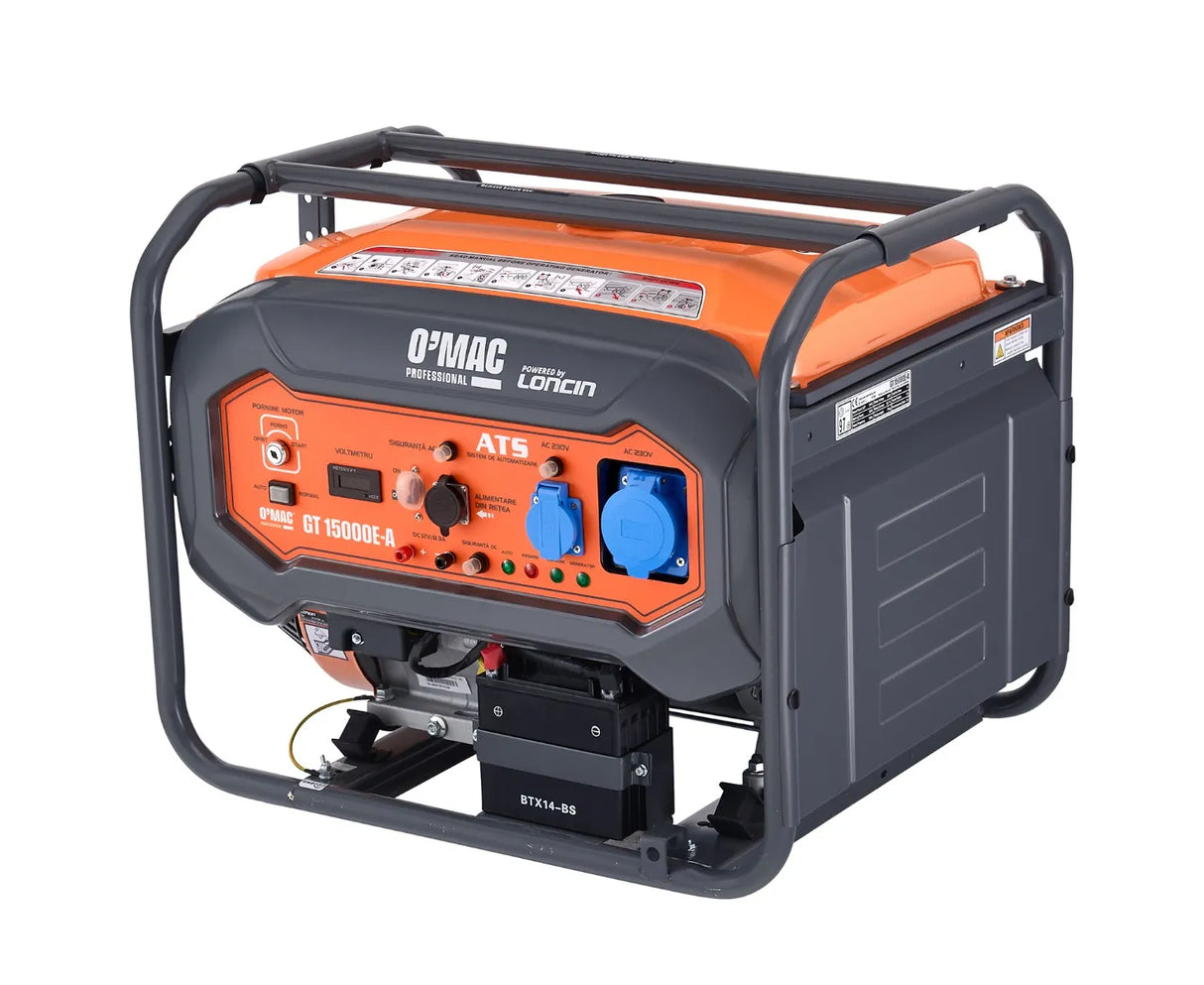 Generator de curent O'MAC GT 15000E-A - 8 kW, 15 CP
