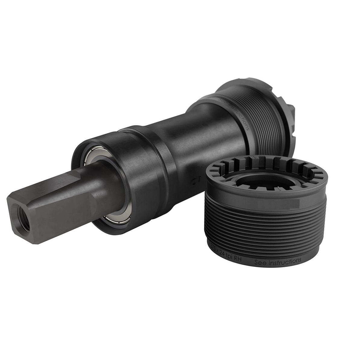 MONOBLOC PEDALIER Lungime - Ax 119mm Rulmenti capsulati Manta Otel Cuvete Otel forjat la rece