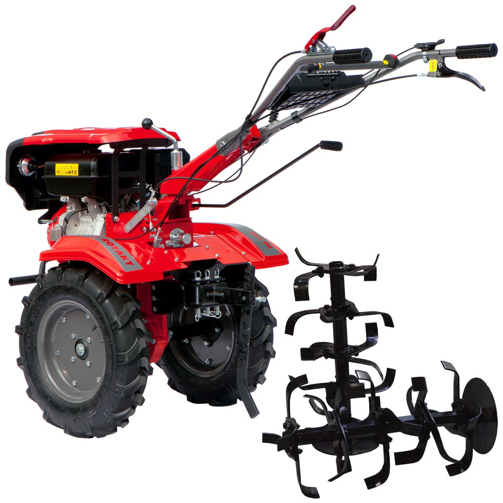 Motocultor pe benzina Rotakt RO13R, 13 CP, 2+1 viteze, latime de lucru 560-1350mm