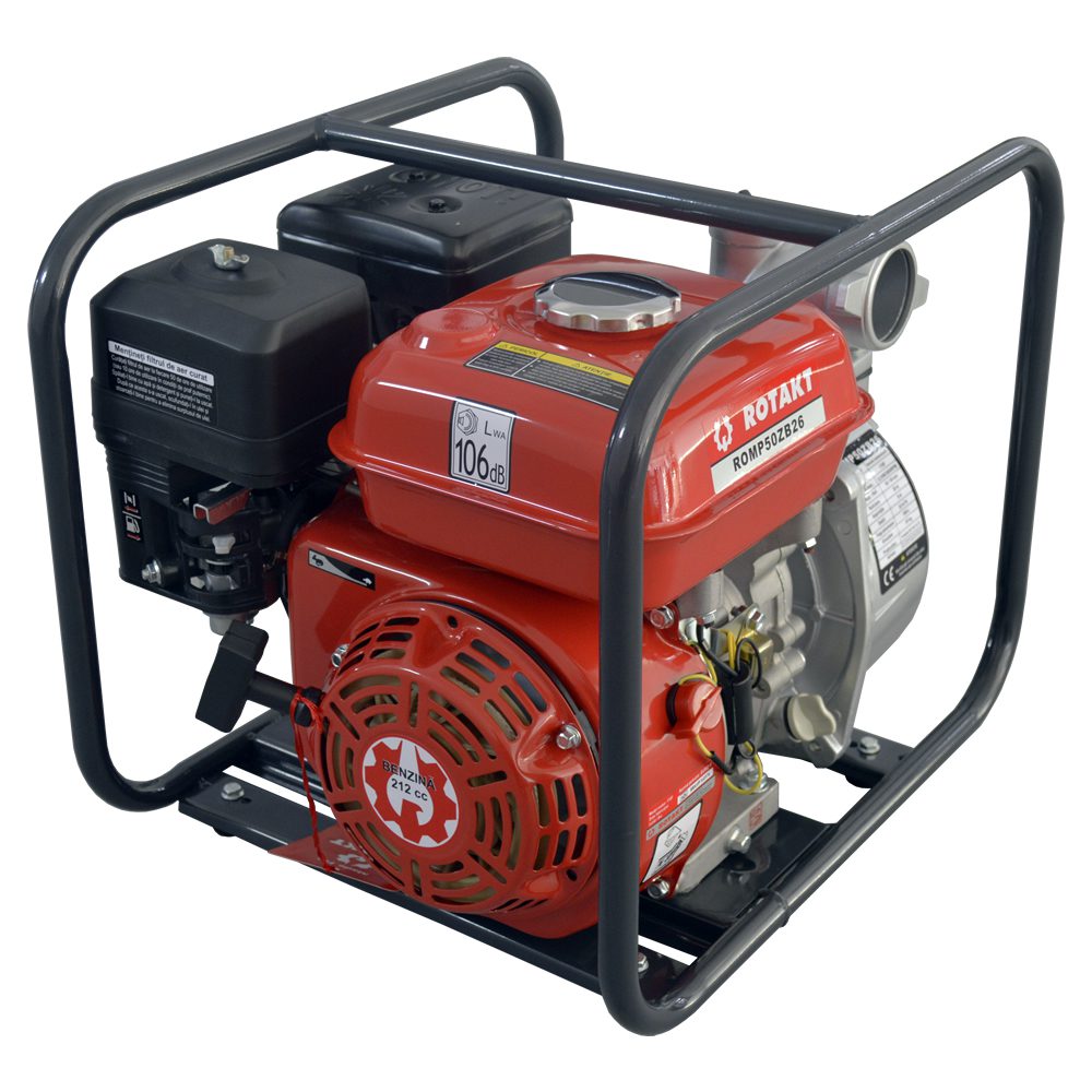 Motopompa apa curata Rotakt ROMP50ZB26 - 2'', 7 CP, 31000 l/h