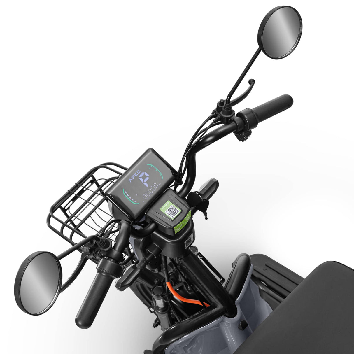 Triciclu electric Voltarom APM5, 60V, 20 AH, 1000W, fara permis, viteza maxima 25 km/h, Gri, autonomie pana la 40km