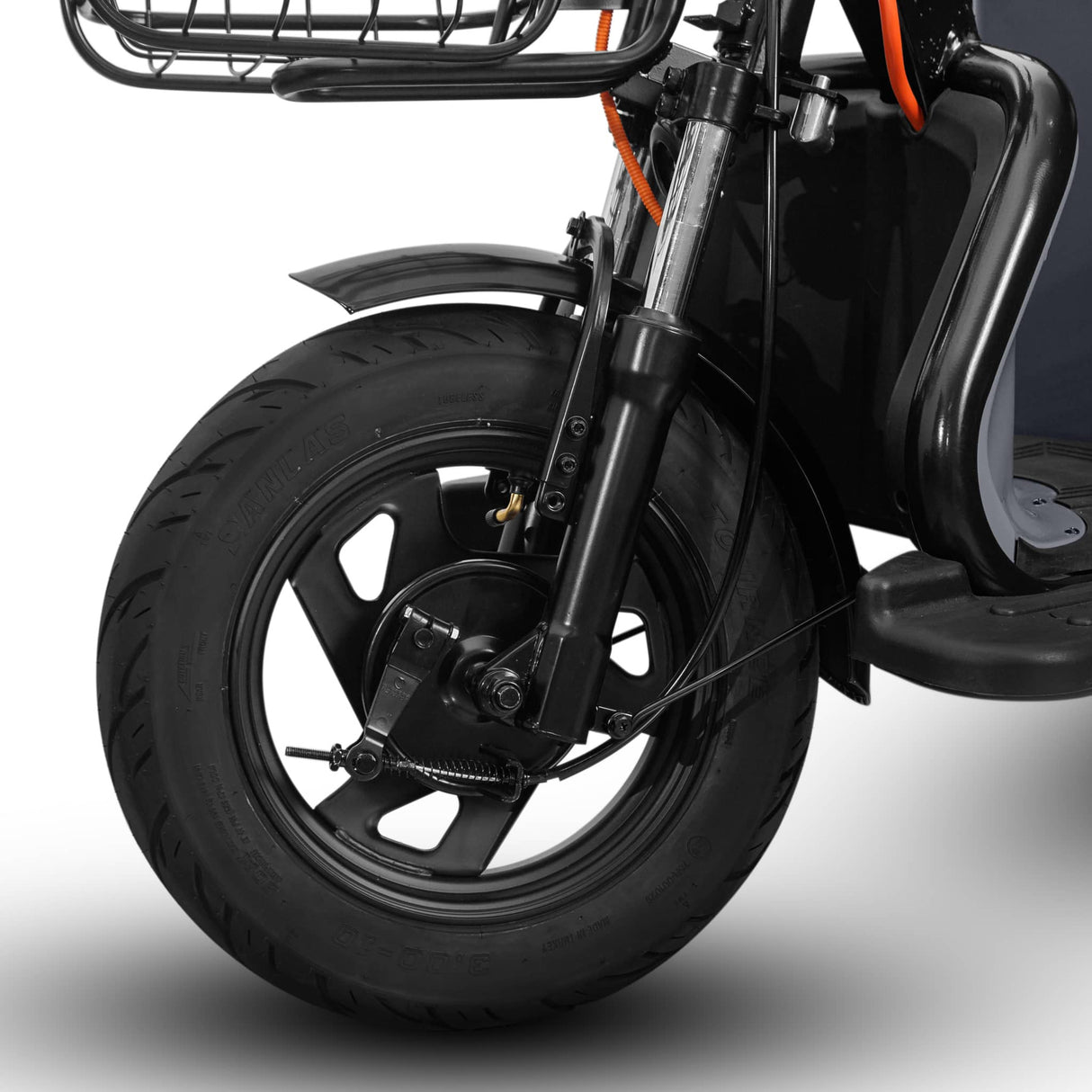 Triciclu electric Voltarom APM5, 60V, 20 AH, 1000W, fara permis, viteza maxima 25 km/h, Gri, autonomie pana la 40km