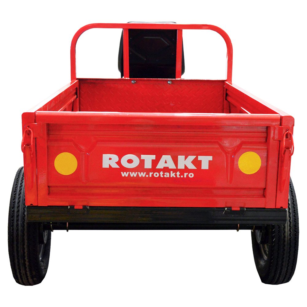 Remorca motocultor Rotakt REM500, capacitate maxim 500 kg, basculabila