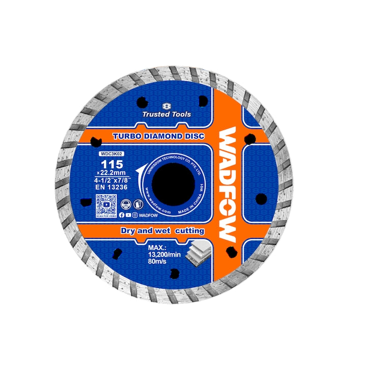 Disc debitare beton Wadfow, 115x22.2mm