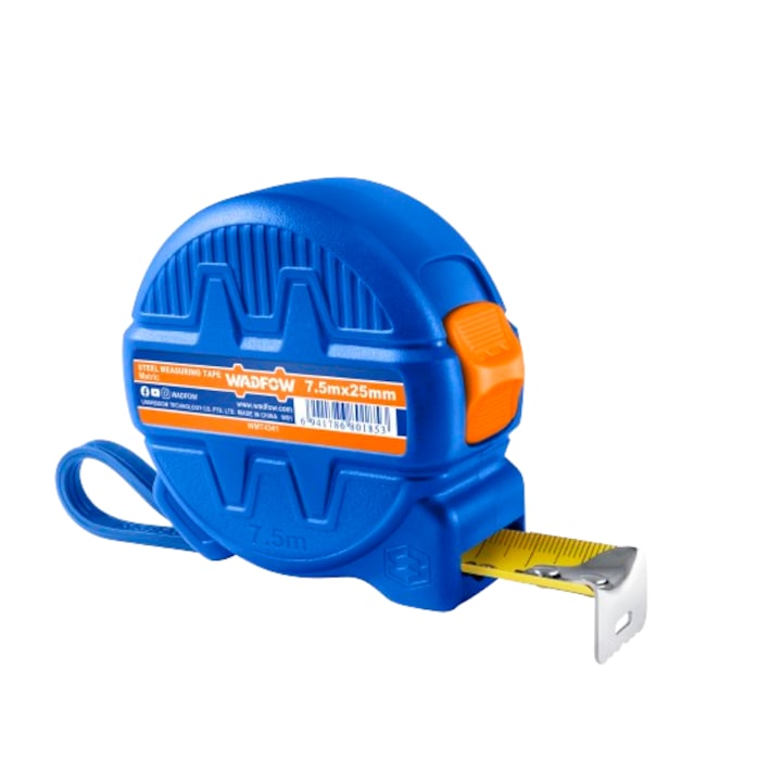 Ruleta Wadfow, lungime 7.5m, latime 25mm