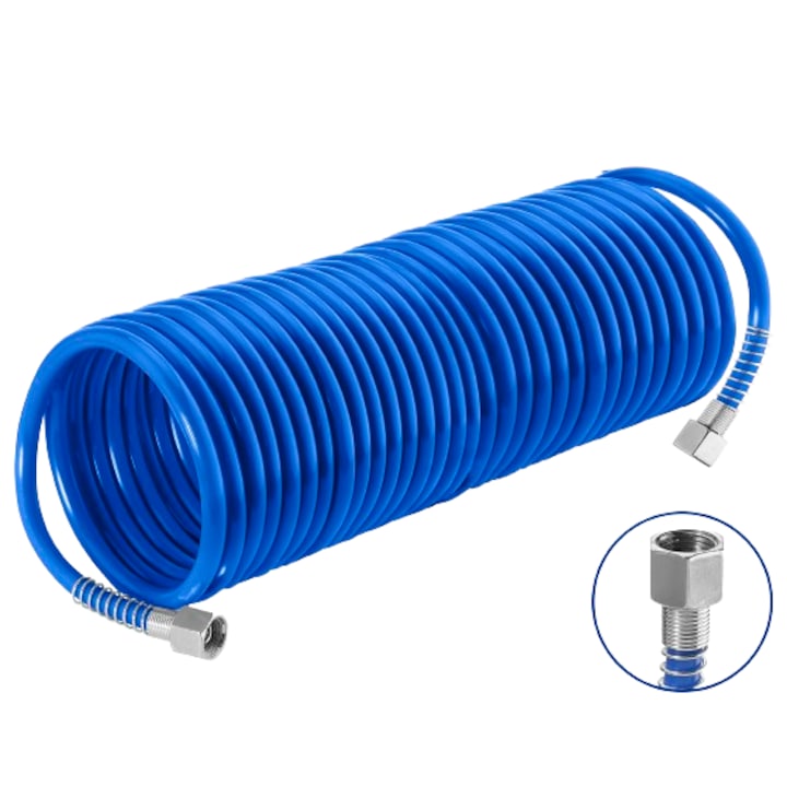 Furtun pentru compresor Wadfow, lungime 10m, diametru interior 5mm, exterior 8mm