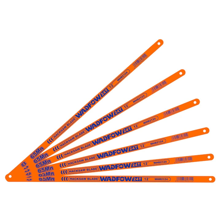 Set 6 lame fierastrau Wadfow, 300mm, otel carbon, 24TPI