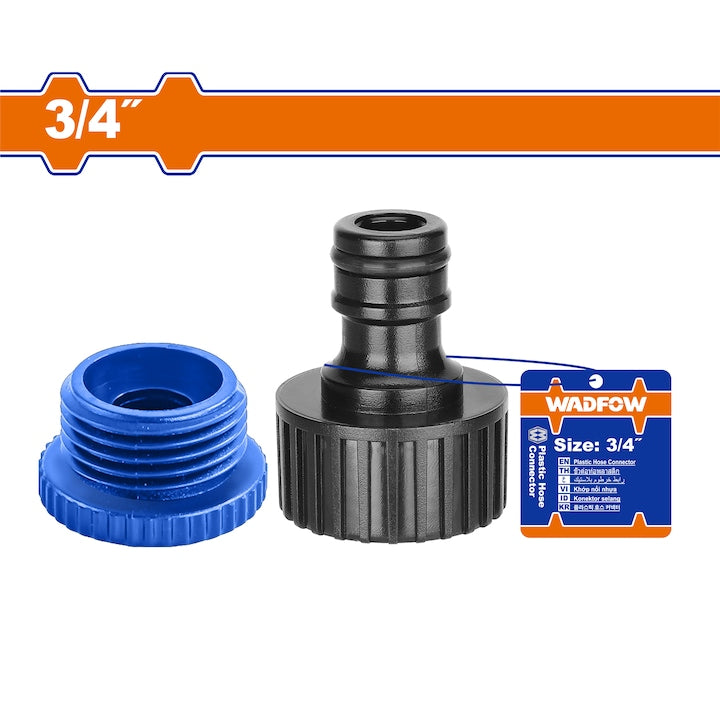 Adaptor robinet Wadfow, ABS, 3/4"