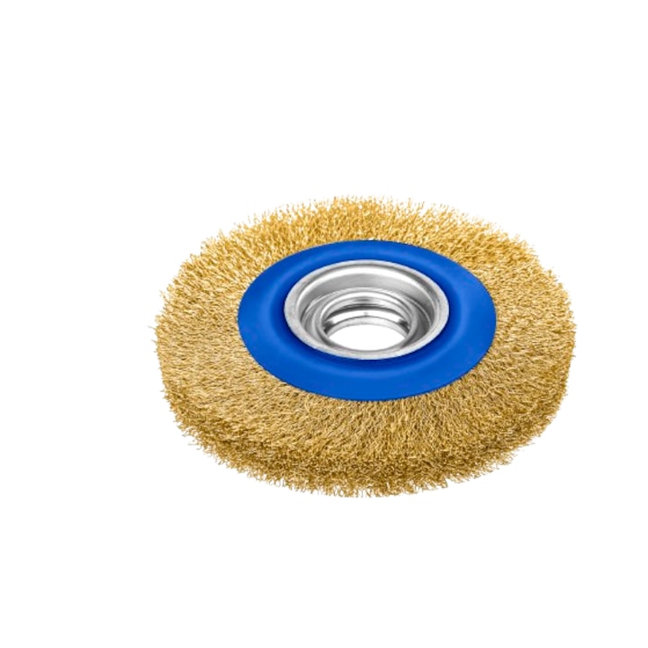 Perie de sarma pentru lemn, otel Wadfow, diametru 6”/150mm