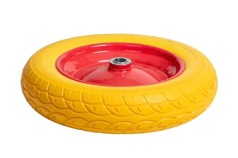 Roata roaba - spuma poliuretanica - ax subtire 14mm- 3.00-8/4.00-8