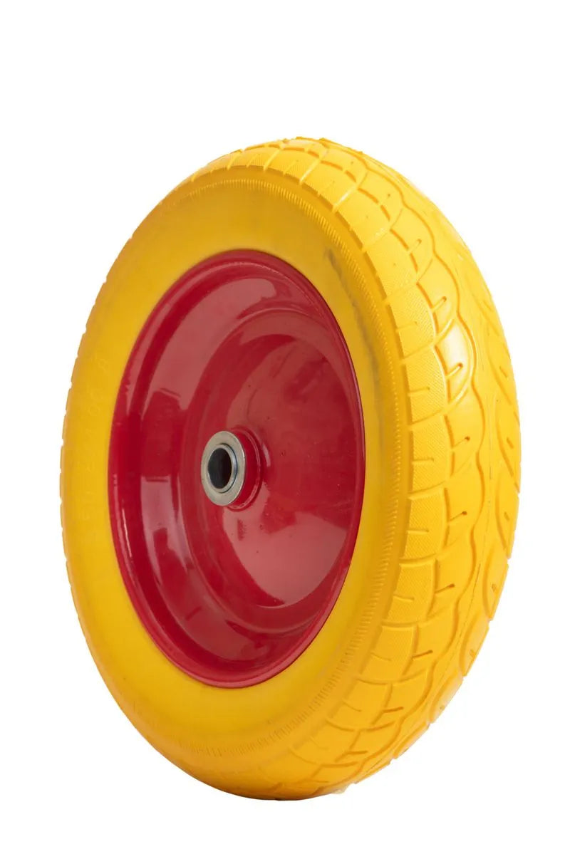 Roata roaba - spuma poliuretanica - ax subtire 14mm- 3.00-8/4.00-8