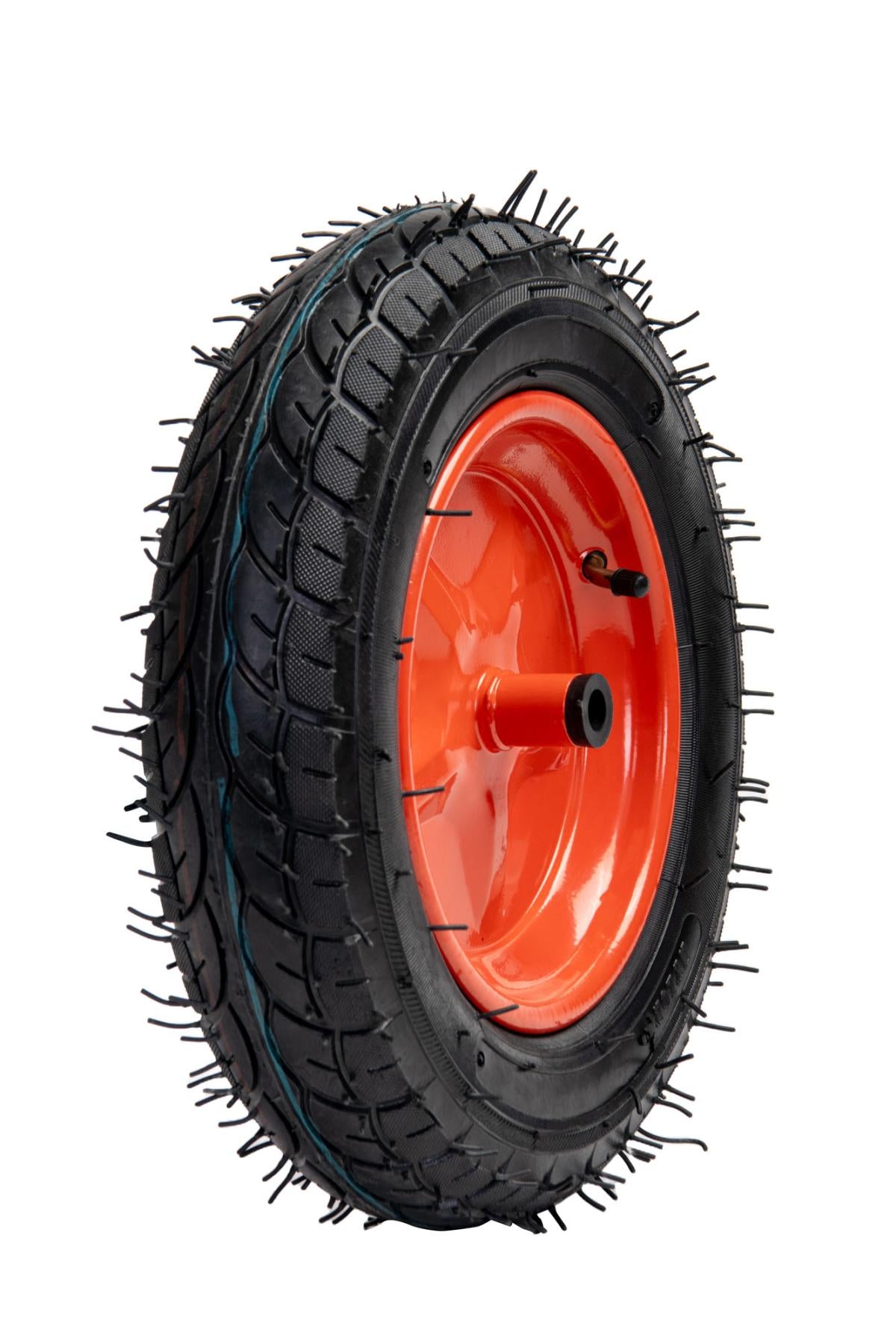 Roata roaba - tt - ax subtire 14mm - mixt - 3.50-8 8pr