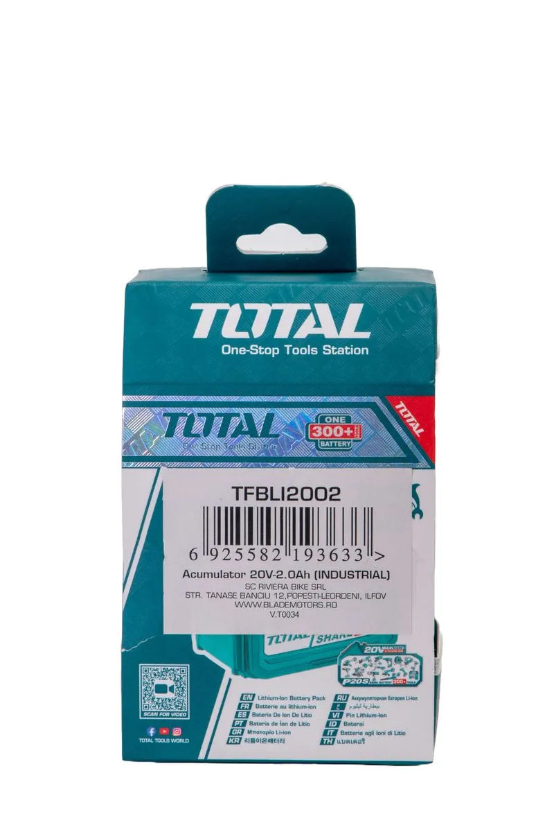 Acumulator TOTAL Industrial - 20V - 4.0Ah