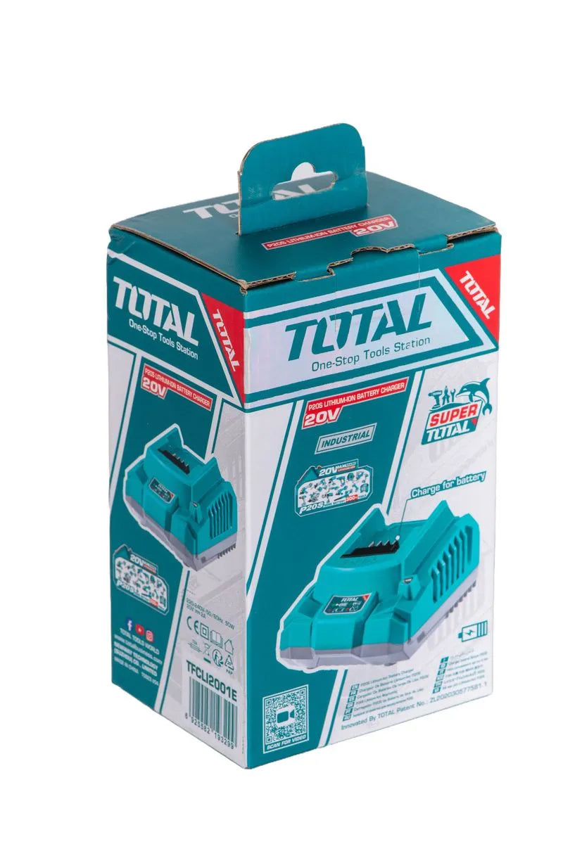 Incarcator rapid TOTAL Industrial - 20V - 2.0Ah