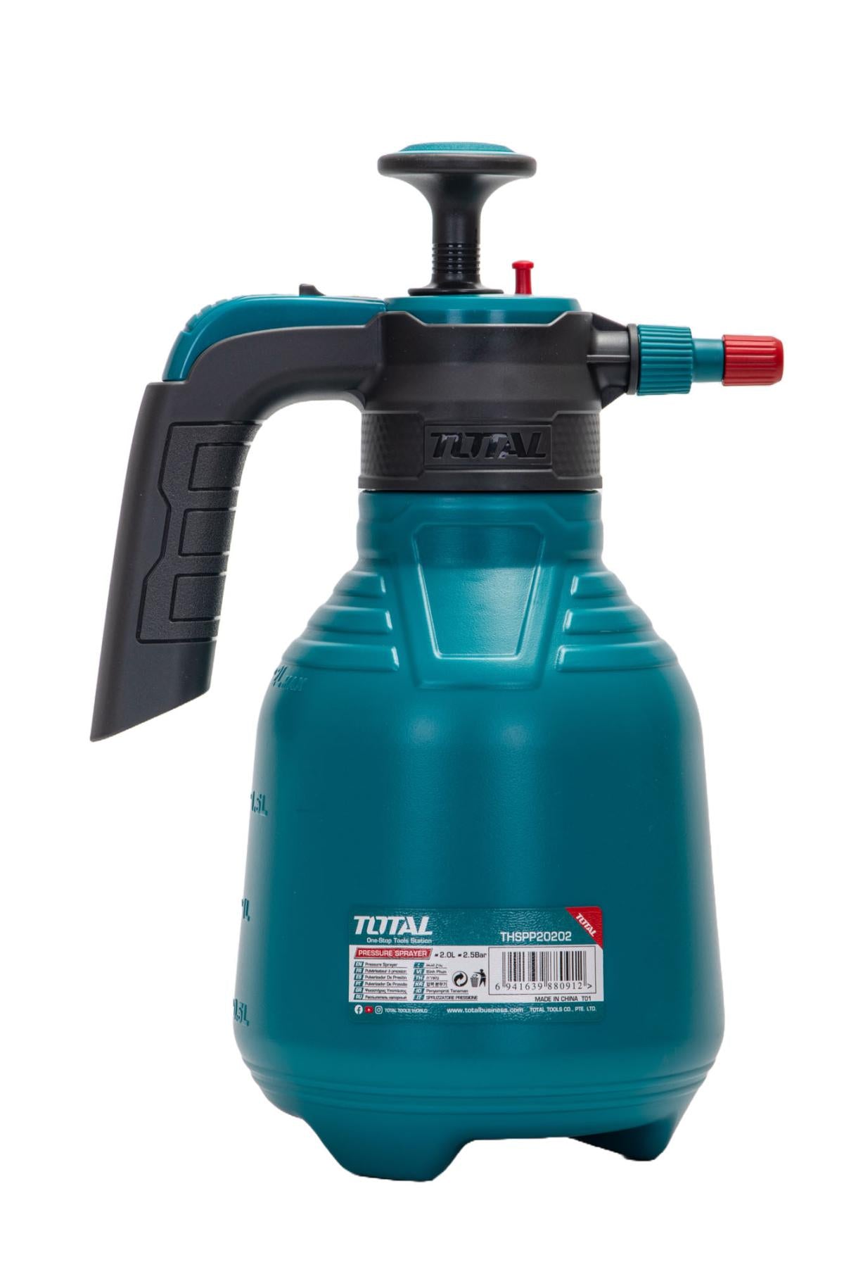 Pompa de stropit manuala Total, capacitate 2L, presiune maxima 2.5 Bar