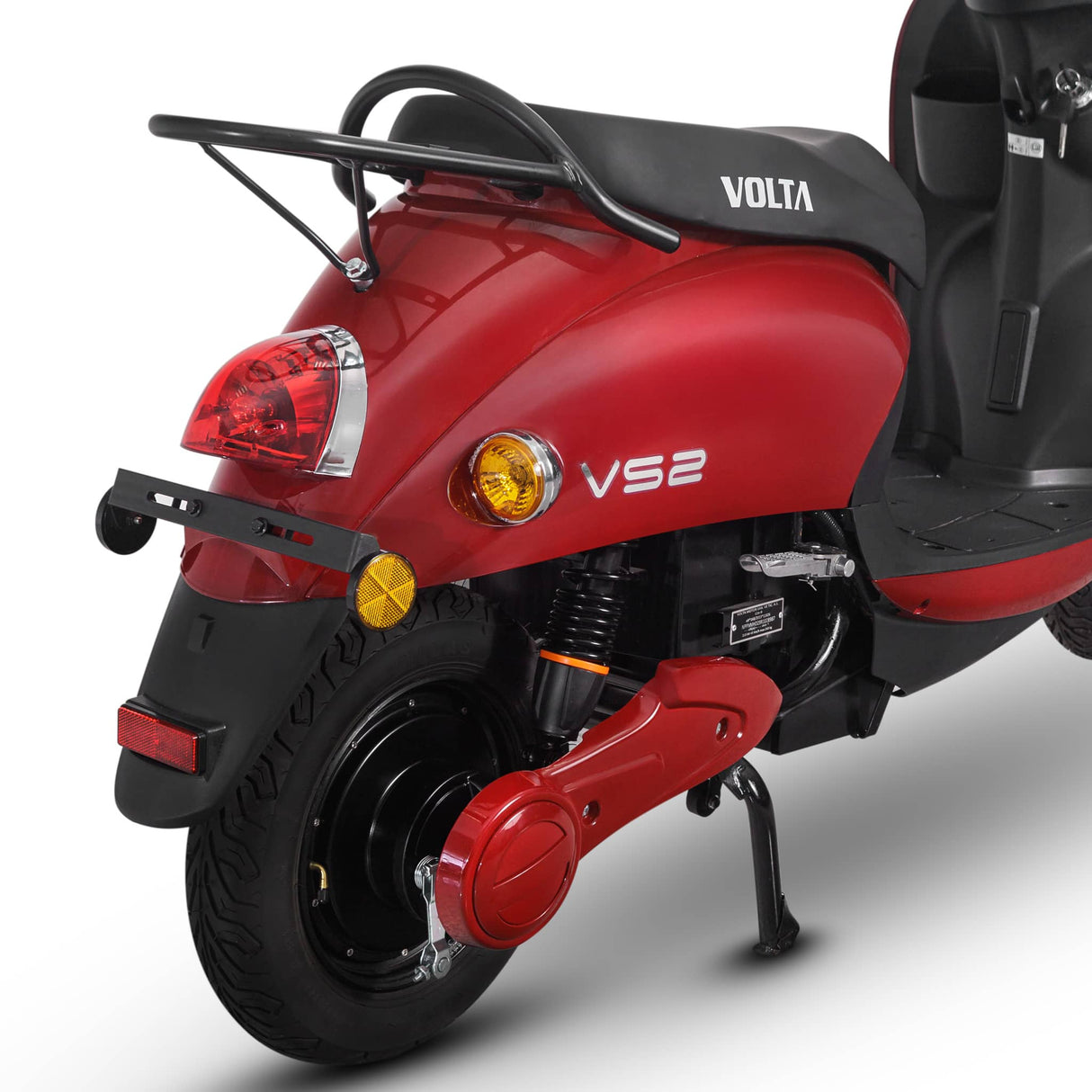 Voltarom S2, motor 2000W, autonomie pana la 60 km, viteza maxima 25 km pe ora, Scuter electric Fara Permis, Visiniu