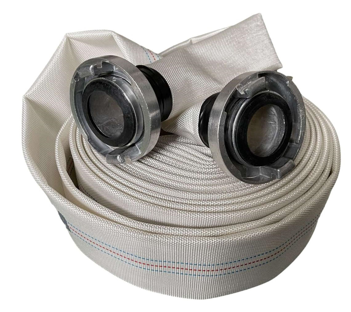 Furtun Wolfson PVC panzat tip pompieri, 2", 20m, Ø 50mm, cu mufe cuplare