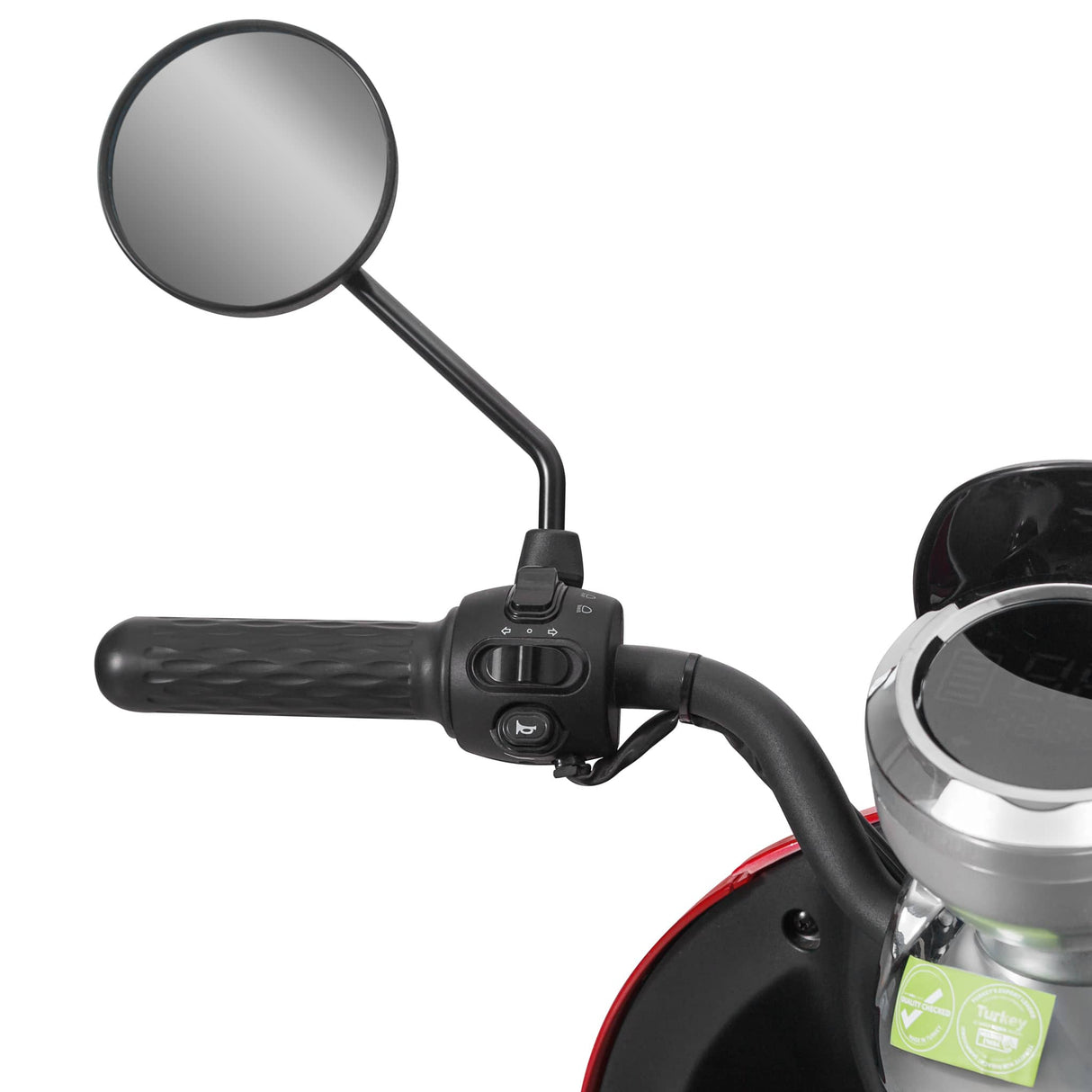 Voltarom S2, motor 2000W, autonomie pana la 60 km, viteza maxima 25 km pe ora, Scuter electric Fara Permis, Visiniu