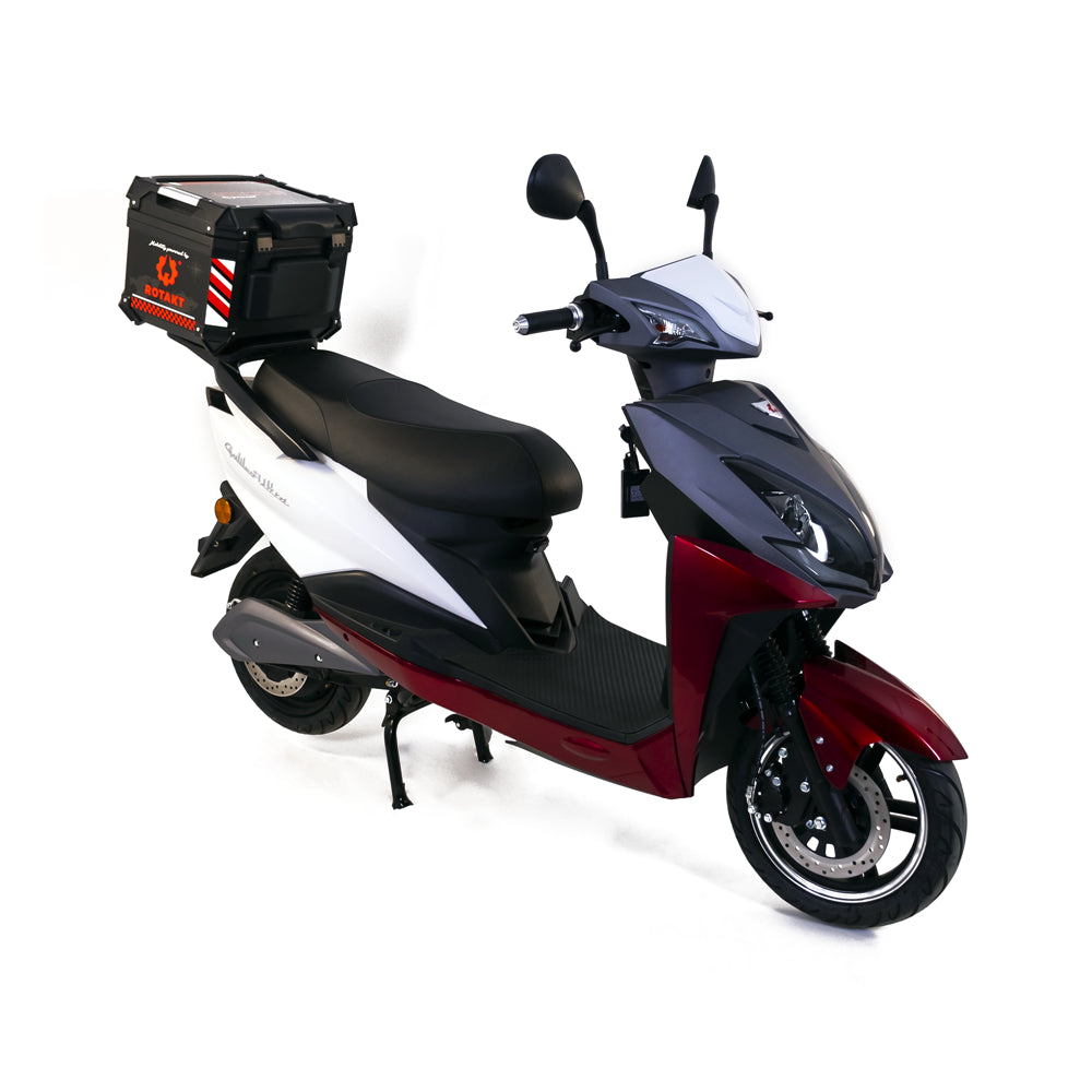Scuter Rotakt Galileo Ultra, Viteză maximă 45Km/h, Autonomie 45Km, Putere 2400W, Acumulatori 72V / 30Ah, Timp de încărcare 6-8h, KeyLess Go, USB, NFC/Bluetooth
