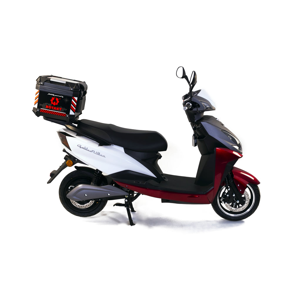 Scuter Rotakt Galileo Ultra, Viteză maximă 45Km/h, Autonomie 45Km, Putere 2400W, Acumulatori 72V / 30Ah, Timp de încărcare 6-8h, KeyLess Go, USB, NFC/Bluetooth
