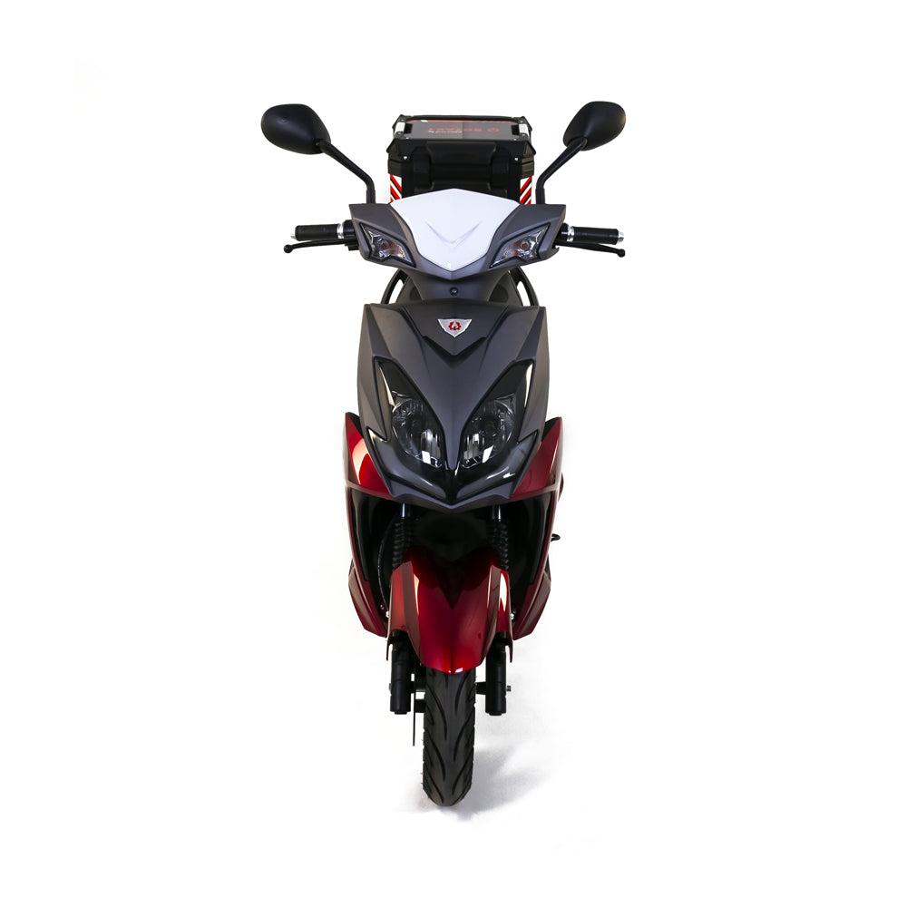 Scuter Rotakt Galileo Ultra, Viteză maximă 45Km/h, Autonomie 45Km, Putere 2400W, Acumulatori 72V / 30Ah, Timp de încărcare 6-8h, KeyLess Go, USB, NFC/Bluetooth
