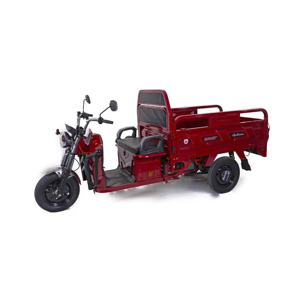 Triciclu Electric cu Remorca Rotakt Guliver 2000W 25 km/h Autonomie pana la 68 km Baterie Plumb-acid 72V 58Ah Greutate maxima 617 kg, Fara permis - Portocaliu