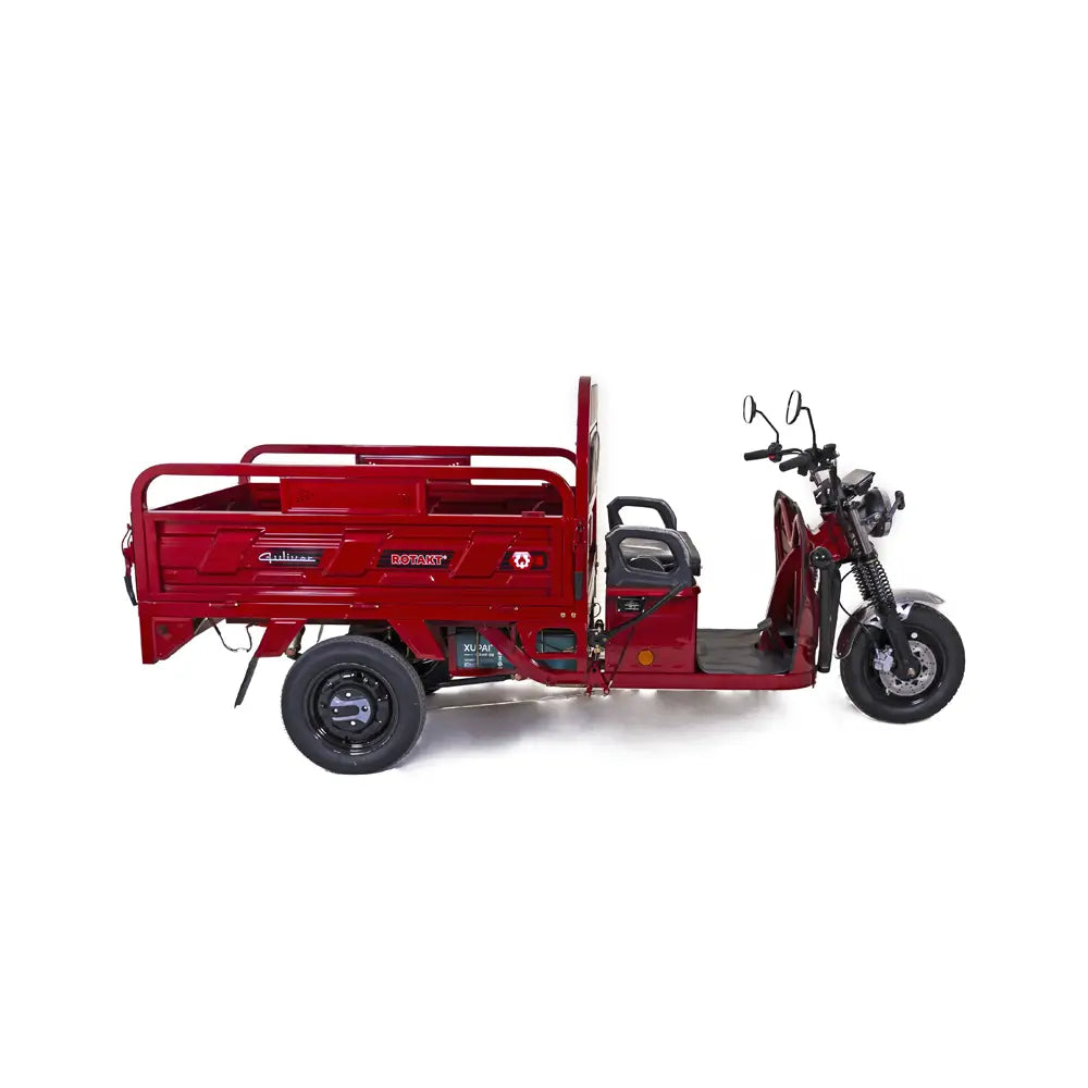 Triciclu Electric cu Remorca Rotakt Guliver 2000W 25 km/h Autonomie pana la 68 km Baterie Plumb-acid 72V 58Ah Greutate maxima 617 kg, Fara permis - Portocaliu