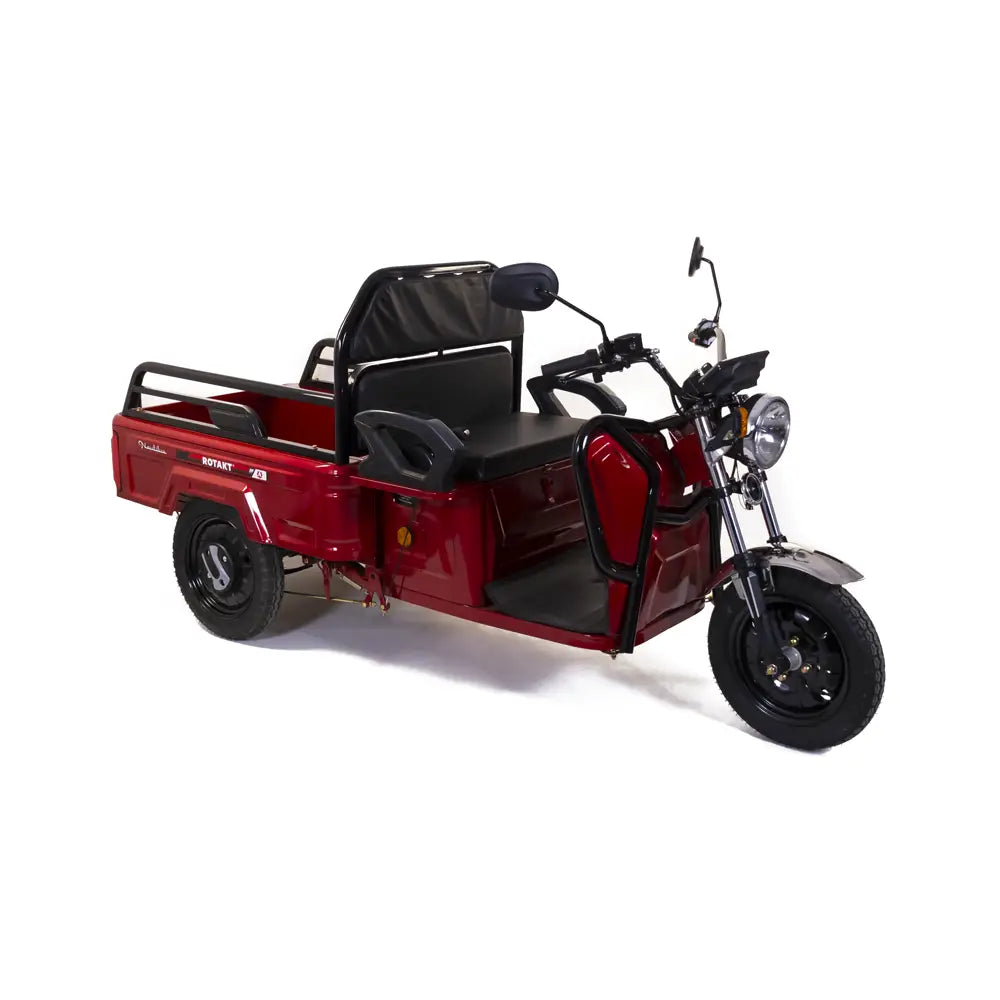 Triciclu Electric Cu Remorca Rotakt Nautilus 1600W, viteza maxima 25 km/h, Autonomie 44 km Baterie plumb-acid 60V 32Ah Greutate maxima 364 kg, Fara permis