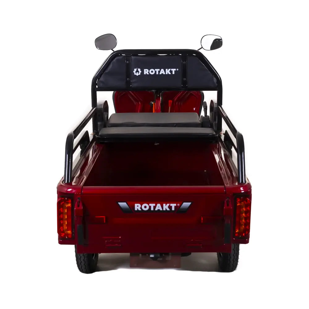 Triciclu Electric Cu Remorca Rotakt Nautilus 1600W, viteza maxima 25 km/h, Autonomie 44 km Baterie plumb-acid 60V 32Ah Greutate maxima 364 kg, Fara permis