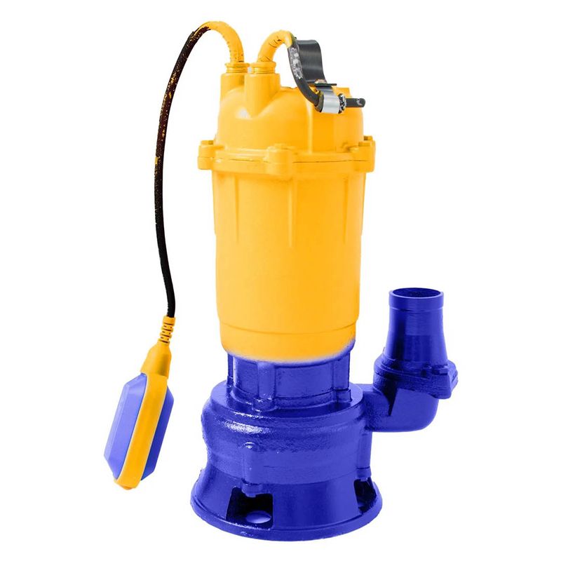 Pompa submersibila de apa murdara cu tocator Kamrad WQCD-K3300, 1300W, 25000 l/h, adancime 8m + furtun pompieri 2" 40m