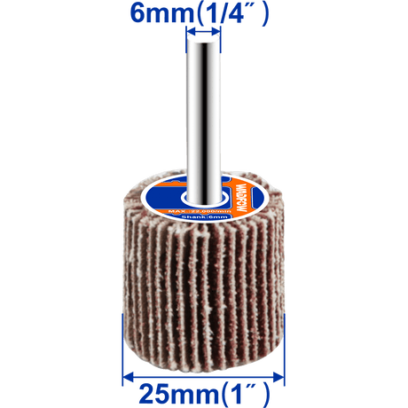 Perie smirghel Wadfow, dimensiuni 25x25x6mm, granulatie P120