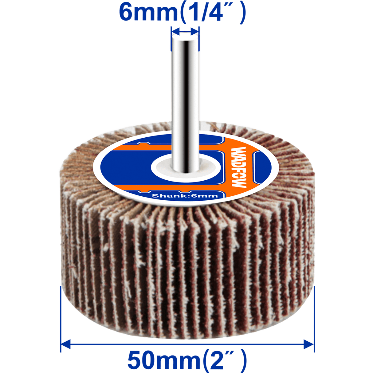 Perie smirghel Wadfow, dimensiuni 50x25x6mm, granulatie P40