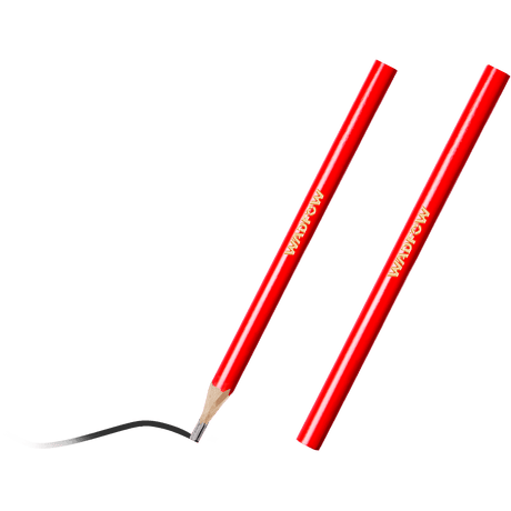 Set 12 creioane pentru tamplarie Wadfow, dimensiune 12x7.4x176mm